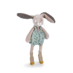 Moulin Roty Peluche Lapin Sauge -Magasin bébé Peluche Lapin sauge Trois petits lapins Moulin Roty 5