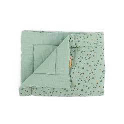 Moulin Roty Plaid Sauge -Magasin bébé Plaid sauge Trois petits lapins Moulin Roty 5 1