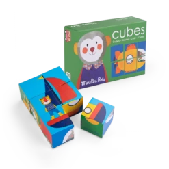 Moulin Roty Puzzle 6 Cubes -Magasin bébé Puzzle 6 cubes Les Popipop Moulin Roty 2
