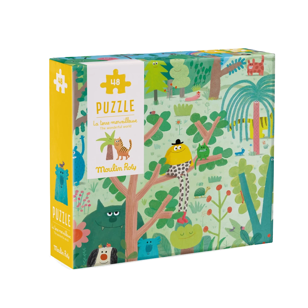 Moulin Roty Puzzle La Terre Merveilleuse 48 Pcs Les Schmouks 1 Moulin Roty Puzzle La Terre Merveilleuse 48 Pcs Les Schmouks