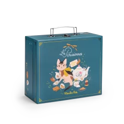 Moulin Roty Valise Dînette Thé Céramique -Magasin bébé Valise dinette the porcelaine Les parisiennes Moulin Roty 1