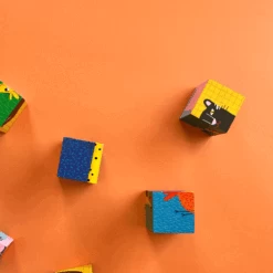 Moulin Roty Puzzle En Bois 6 Cubes 12 Moulin Roty Puzzle En Bois 6 Cubes -Magasin bébé cubes anim maboutique