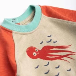 Moulin Roty Hercule Sweat-shirt Motif Pieuvre -Magasin bébé hercule 3