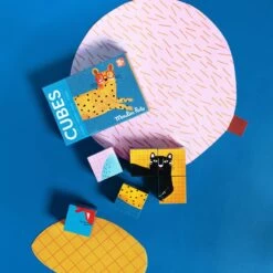 Moulin Roty Puzzle En Bois 6 Cubes